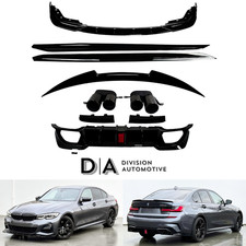 BODY KIT BODYKIT FRONT SPLITTER LIP REAR LED DIFFUSER SKIRT FOR BMW 3 SERIES G20