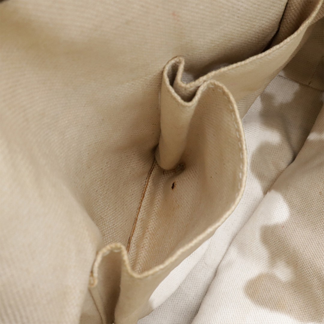 GUCCI GG Canvas Heart Shoulder Bag Leather & Glitter Bronze Used thumbnail 8