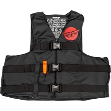 Fly Racing Nylon Flotation Life Vest - Black/Red - 3XL 221-304103X