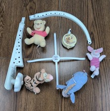 Vintage Baby Disney Winnie the Pooh Musical Mobile Crib Eeyore Tigger Piglet