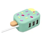 Cute USB Hub  Portable Multi-Function Three-Port Hub Converter Splitter Hub3356