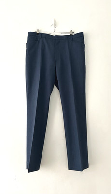William Hunt Trilby Tour Trousers Men's 100% Wool Dark Blue Size W40'' L33.5''
