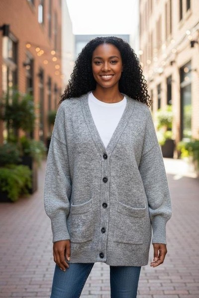 Women & Other Stories Sweater Grey Alpaca 38