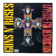 SLASH SIGNED GUNS N ROSES APPETITE FOR DESTRUCTION VINYL (ACG CERT AG17941)