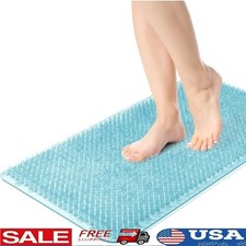 Shower Foot Scrubber Mat Non Slip Eco Friendly PVC Easy Clean Bath Mat New