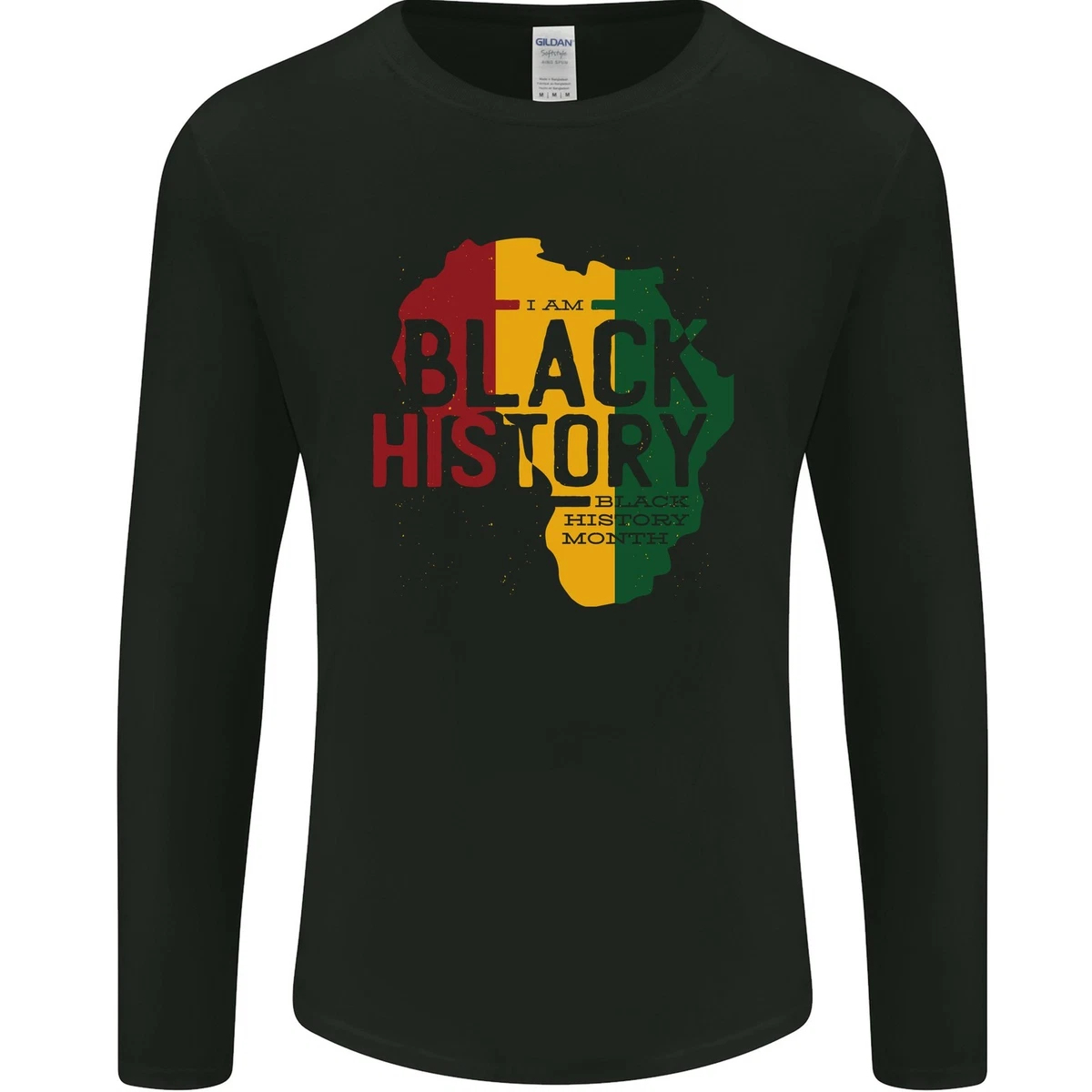Africano Negro Historia Mes Vive Matter Juneteenth Hombre Camiseta Manga Larga