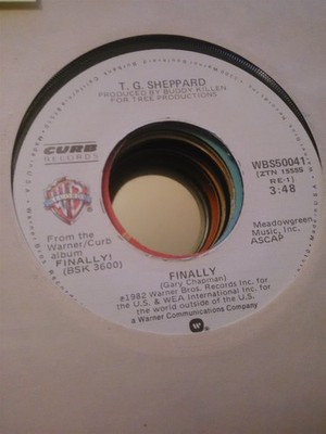 T.G. Sheppard, Finally ~ NM 1982 Warner Bros. 45 +sleeve