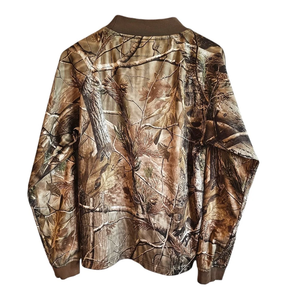 Scentlok Savanna EXT Long Sleeve REALTREE AP HD Camo Mock Neck Shirt Mens Size M - Image 3 of 4