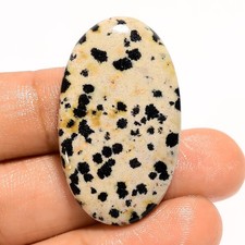 30 Ct Natural Dalmatian Jasper Oval Shape Cabochon Loose Gemstone 36X21X4 mm