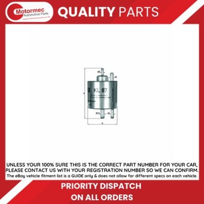 Mahle KL 87 Fuel filter