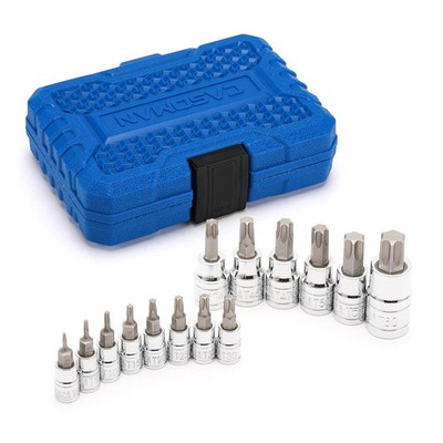 14piece 1/4inch 3/8inch & 1/2inch Drive Torx Bit Socket Set T6t60 Torque Bit Set