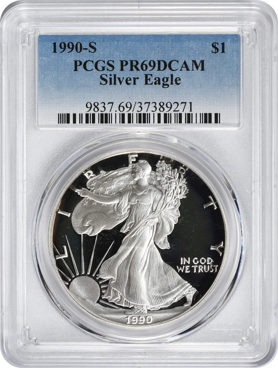 American Eagle PR 69 Graded 1990 Silver Bullion Coins for sale | eBay
