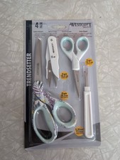 New Westcott 4 Piece Fabric Scissors /Thread Snips/Detail Scissors/ Seam Ripper