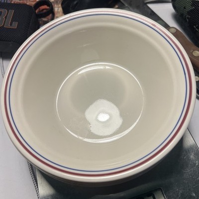 Set of 4 Corning Corelle Abundance Soup /Cereal Bowls Beige Burgundy Blue 6 3/4 