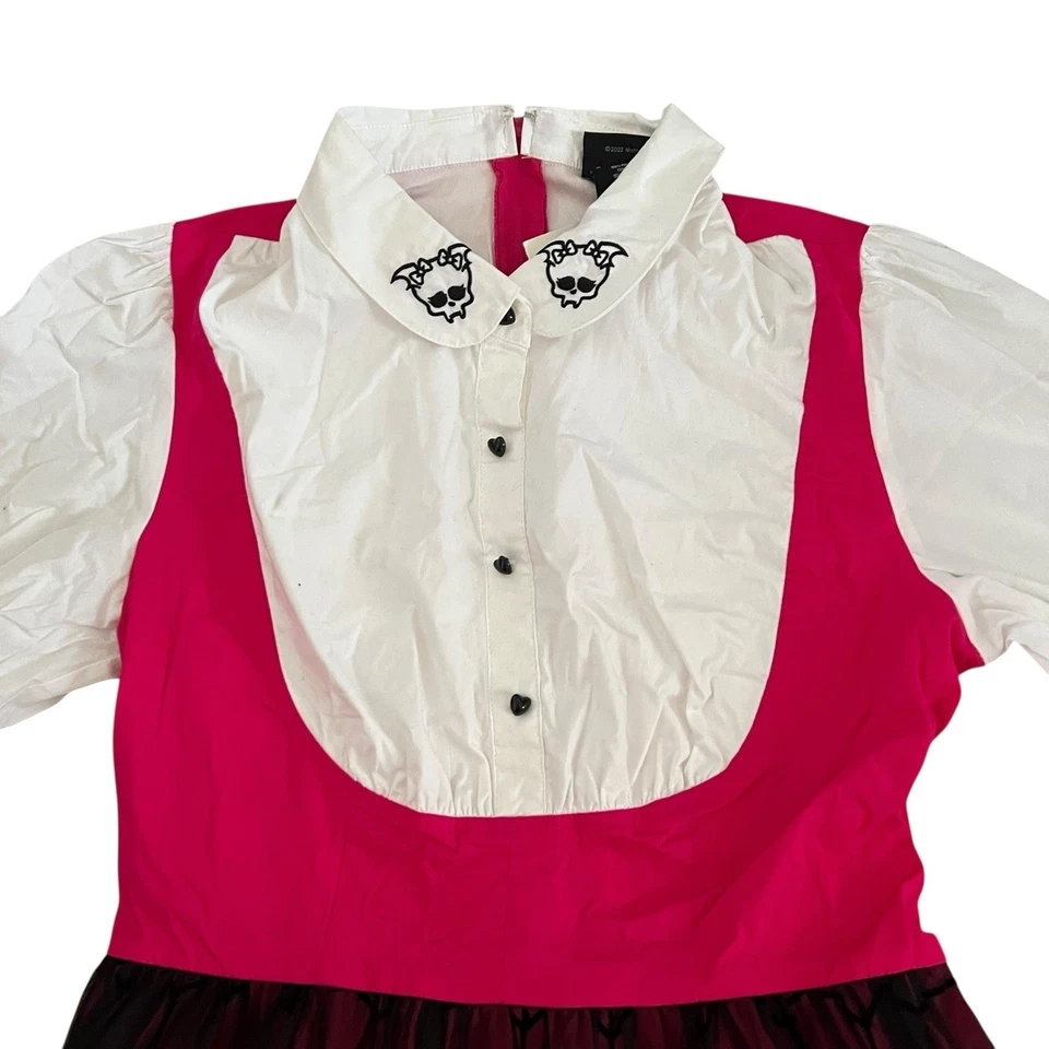 Vestido Monster High Draculaura Teia de Aranha Tamanho XL Novo - Imagem 4 de 4