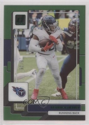2022 Panini Clearly Donruss Green 16/25 Derrick Henry #48 n0c