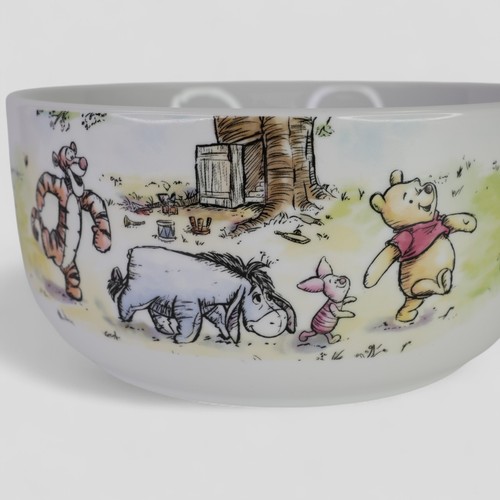 Disney Storage Bowl Winnie the Pooh Ceramic Serving Dish with Vented Lid Zrike - Picture 8 of 14