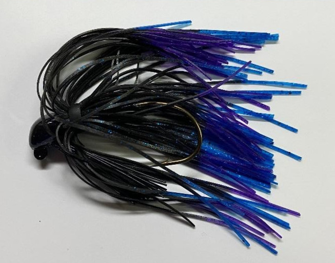 Vintage Stanley Jig 3/16 Oz Beautiful Purple and Black Unused 01