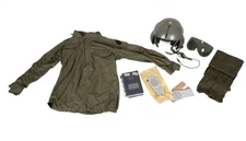 Vietnam Era Gentex SPH-4 U.S. Army Helicopter Pilot Helmet & Flight Gear Lot