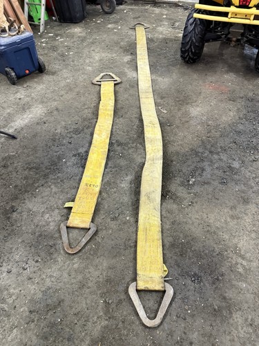 Crane Sling / Tow Strap 17 100 Lb Rated 8 Ft & 16 Ft Length USA Made