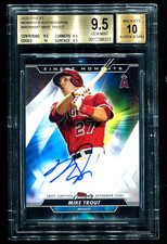 2020 Topps Finest Mike Trout Patch Auto BGS 9.5/10 Autograph