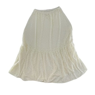 NWT Aerie Lace Maxi Skirt Cream Boho Ruffle Tiered Flowy Sz L Cottagecore Beach