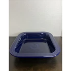 Fiesta Fiestaware Homer Laughlin Cobalt Blue Casserole Baker Baking Square Dish