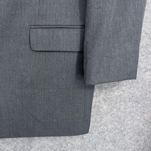Van Heusen Blazer Mens 46R Gray Two Button Suit Jacket Sport Coat Classic Fit - Picture 4 of 15