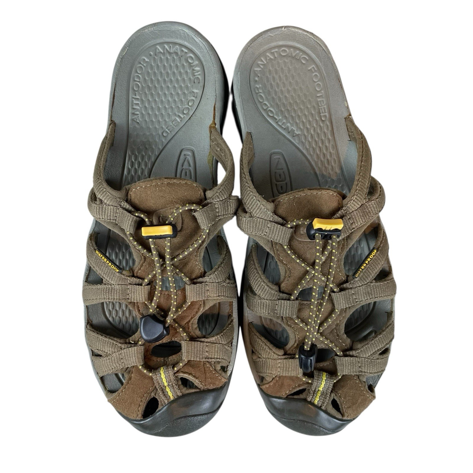 Sandali da trekking Keen Whisper donna EU 38 US 7 5 marroni elasticizzati antiscivolo impermeabili