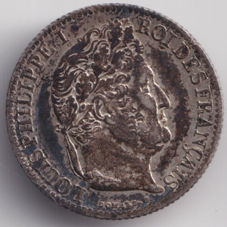 AUCTION START £1 FRANCE 1835 HALF FRANC MM A SUPERB CONDITION SILVER COIN [15]