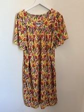 Anthony Richard  s Nightgown House Dress Muumuu Yellow Tulip Print Large
