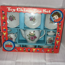 Toy China Tea Set Made in Japan No. 4950 Pretend Play Dish Set