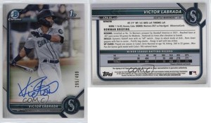 2022 Bowman Chrome Prospect Auto Refractor /499 Victor Labrada #CPA-VL Auto