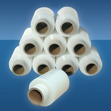 10 Rollen Ministretchfolie 100 mm 23 µm Stretchfolie Wickelfolie Stretchfilm