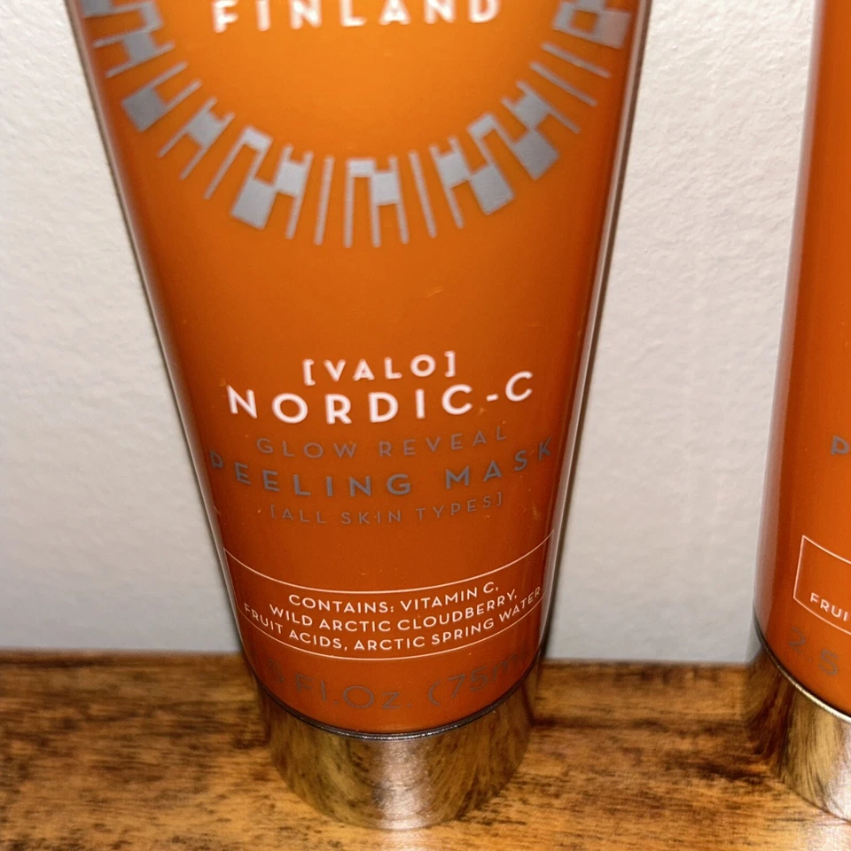 12 Tubes, Lumene Finland [VALO] Nordic C Glow Reveal Peeling Mask 2.5 Fl Oz - Image 4 of 4