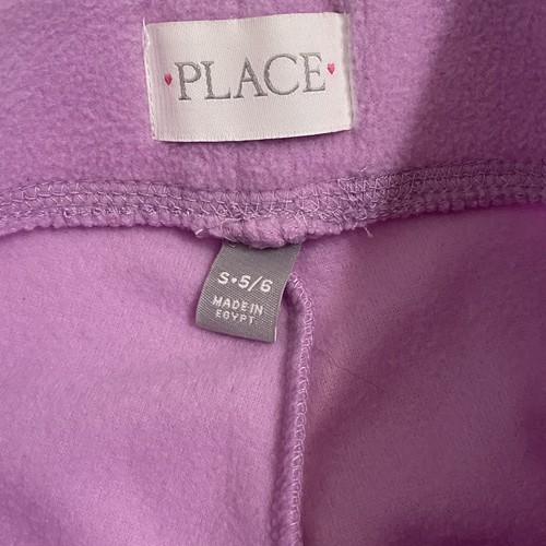 Children’s place girls lavender fleece pants S 5/6 - Picture 4 of 5