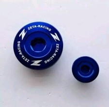 ZETA ENGINE PLUGS SET KAWASAKI KXF 250 11-19 450 09-19 KLX 450 RED & BLUE OIL