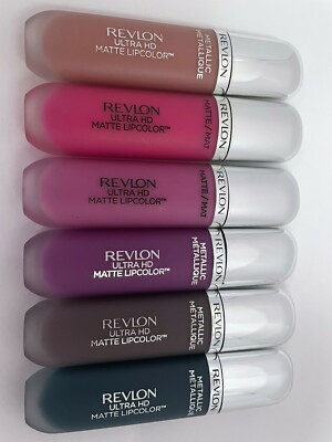 Revlon Metallic Metallique Ultra HD Matte Lipcolor - Color names in description-