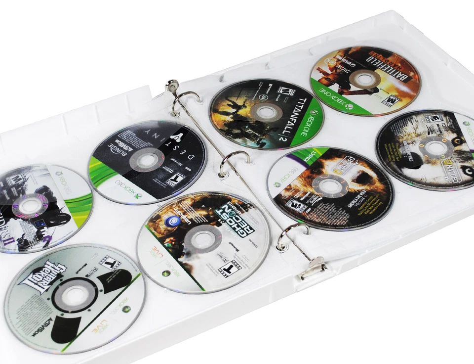 Estuche de almacenamiento de videojuegos temático Xbox, alta capacidad para 80 discos de videojuegos Foto 2 de 4