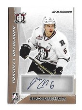 2016-17 Leaf ITG Heroes & Prospects Josh Mahura Bronze Auto RC Ducks