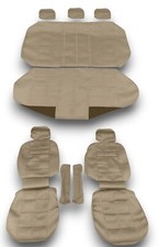 Schonbezüge Sitzbezüge Bezüge Set für Opel Corsa E beige