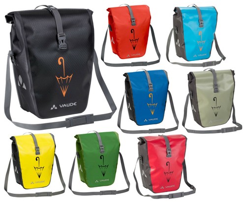 Vaude Aqua Back single mit Schirmlogo Hinterradtasche Fahrradtasche wasserdicht  - Bild 1 von 20