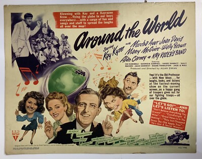 Around The World 1943 Original Movie Poster Kay Kyser YeOldePosterCom 