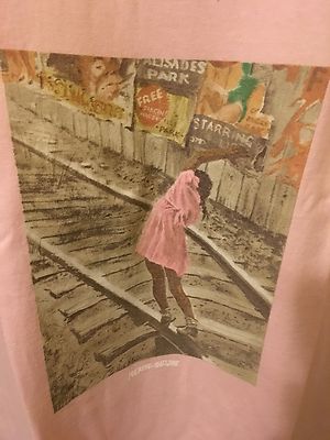 Tee-shirt F*cking Awesome Train Tracks - Rose - Taille L Homme - Neuf Avec étiquette