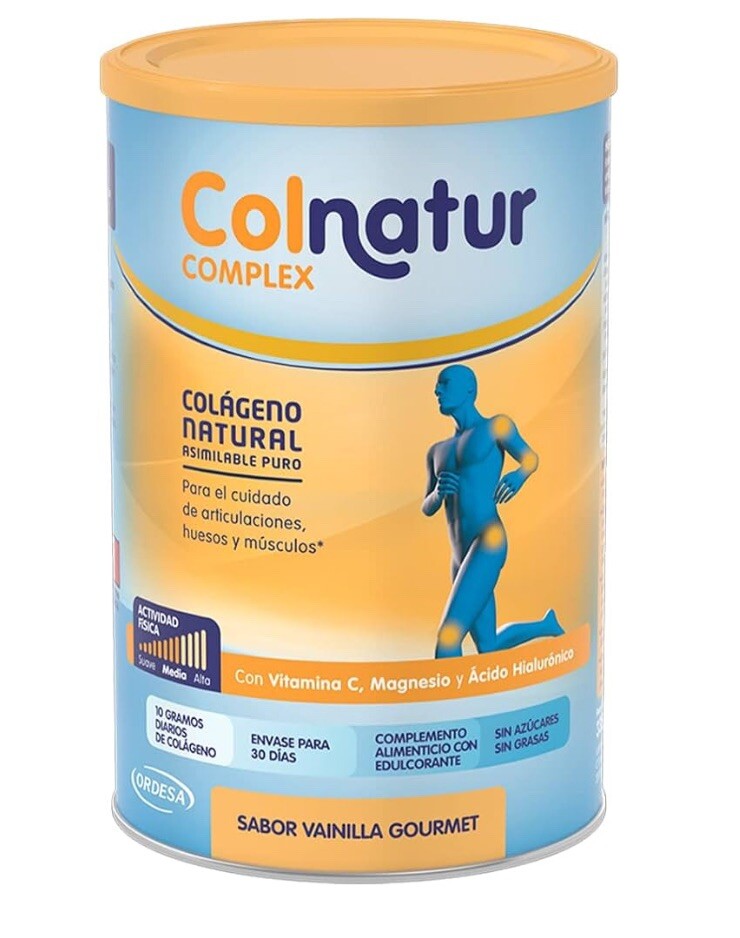Colnatur complex vainilla Colageno+magnesio 330 gr,Vitamina C,acido hialuronico