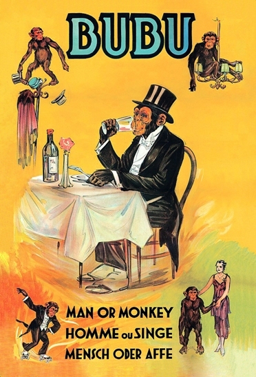 Vintage Bubu The Human Monkey Circus Poster A3 Print | eBay
