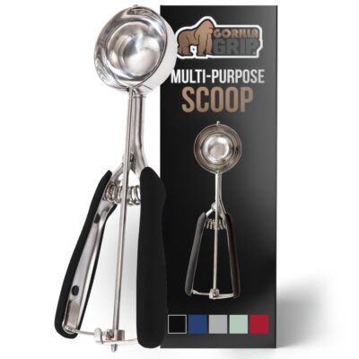 3 TBSP Stainless Steel Multipurpose BPA-Free Spring Scoop, Melon Ballers, Coo...