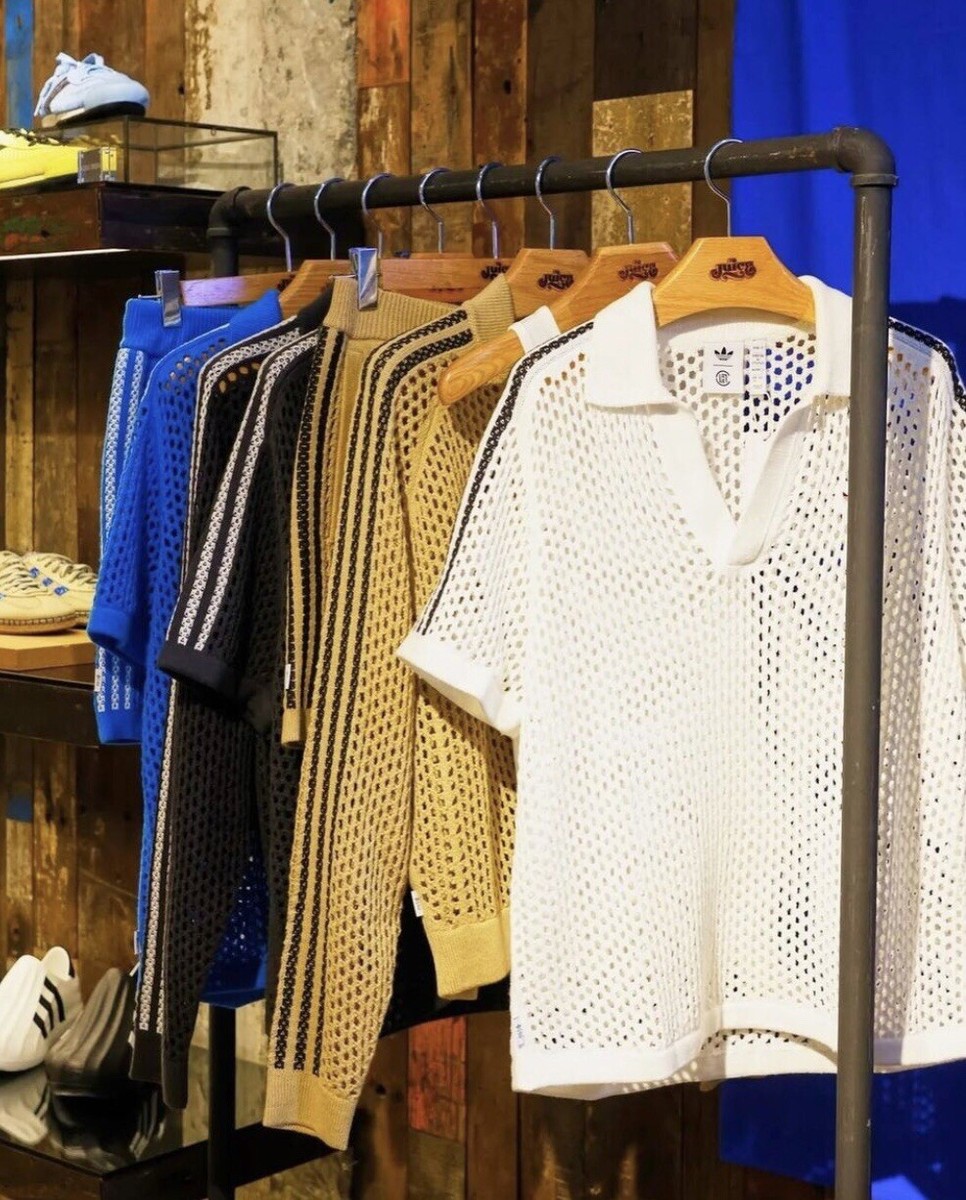 Adidas X Clot By Edison Chen White Crochet Polo 2XL As Seen Adidas X Clot By Edison Chen White Crochet Polo 2XL As Seen