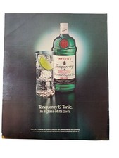 Vintage 1988 Tanqueray Gin & Off Limits Movie Dafoe Advertisement Print Ad