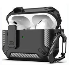 Security Lock Cover for AirPods 1 2 3 Pro - Shockproof Security Lock Case